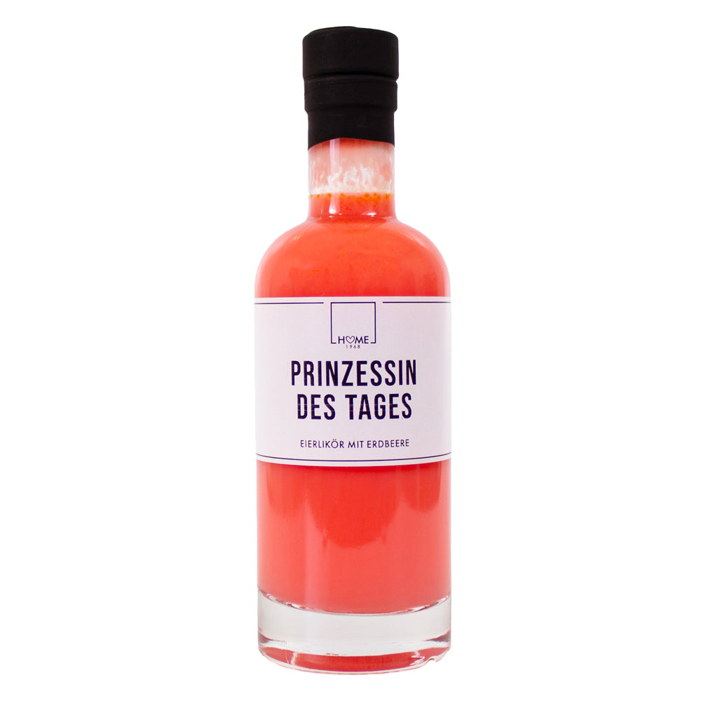 Prinzessin des Tages Eierlikör mit Erdbeere