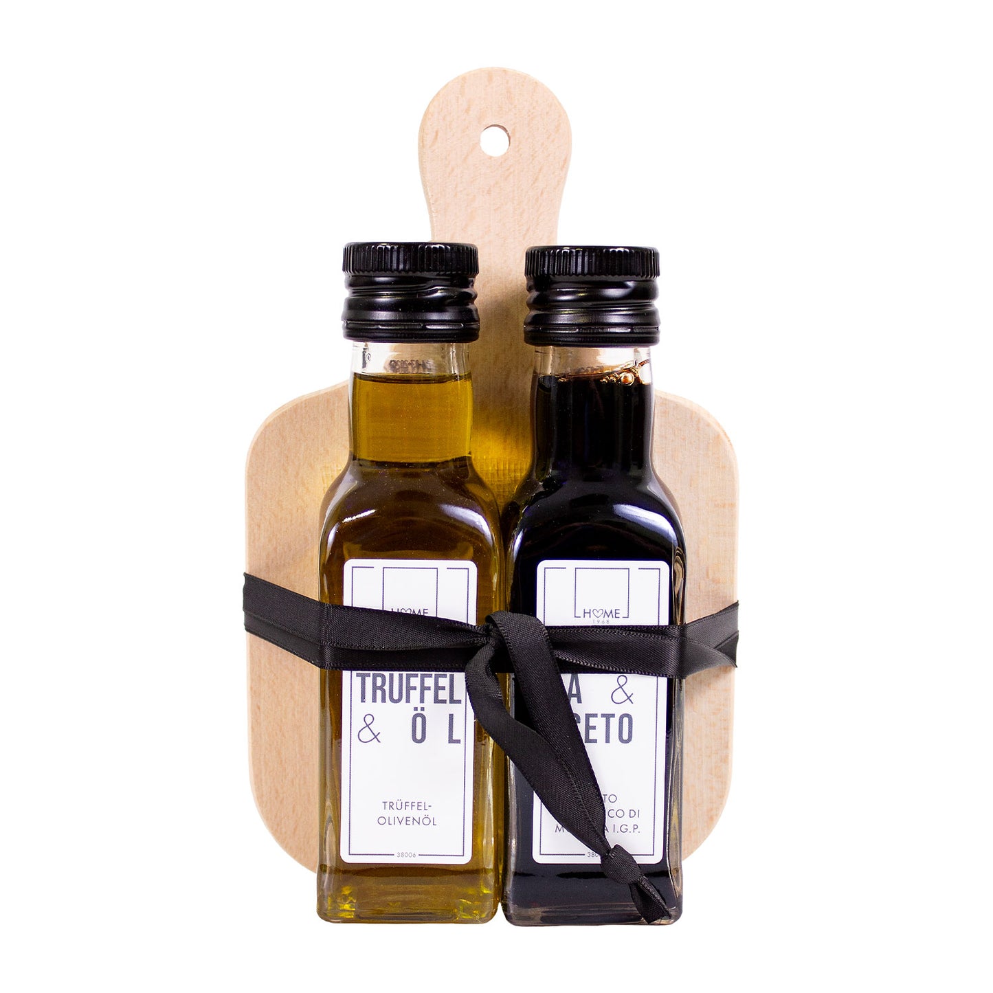 Präsent Holzbrett - Essig & Öl Selektion 3