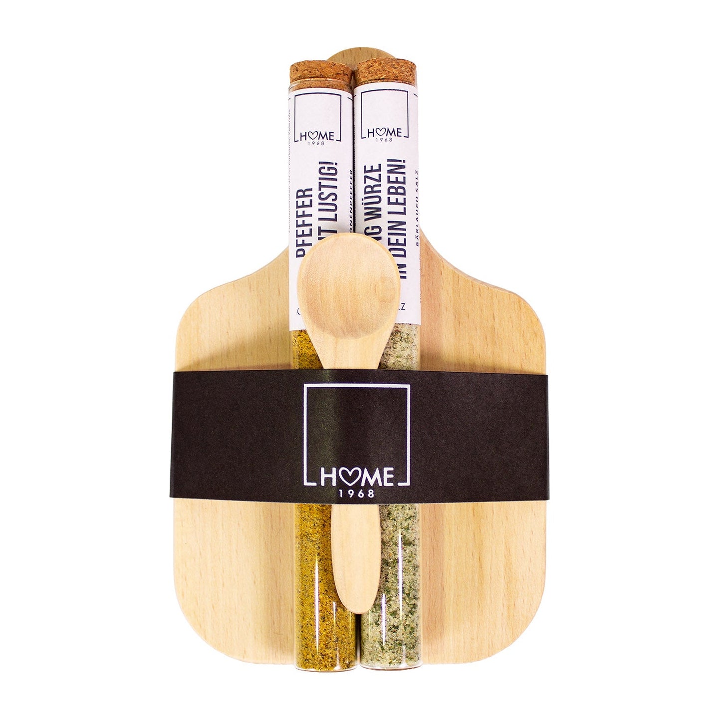 Präsent Holzbrett - Gewürze 1