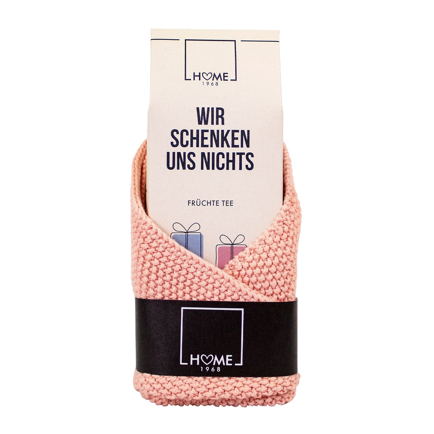 Spüllappen rosa mit Tee