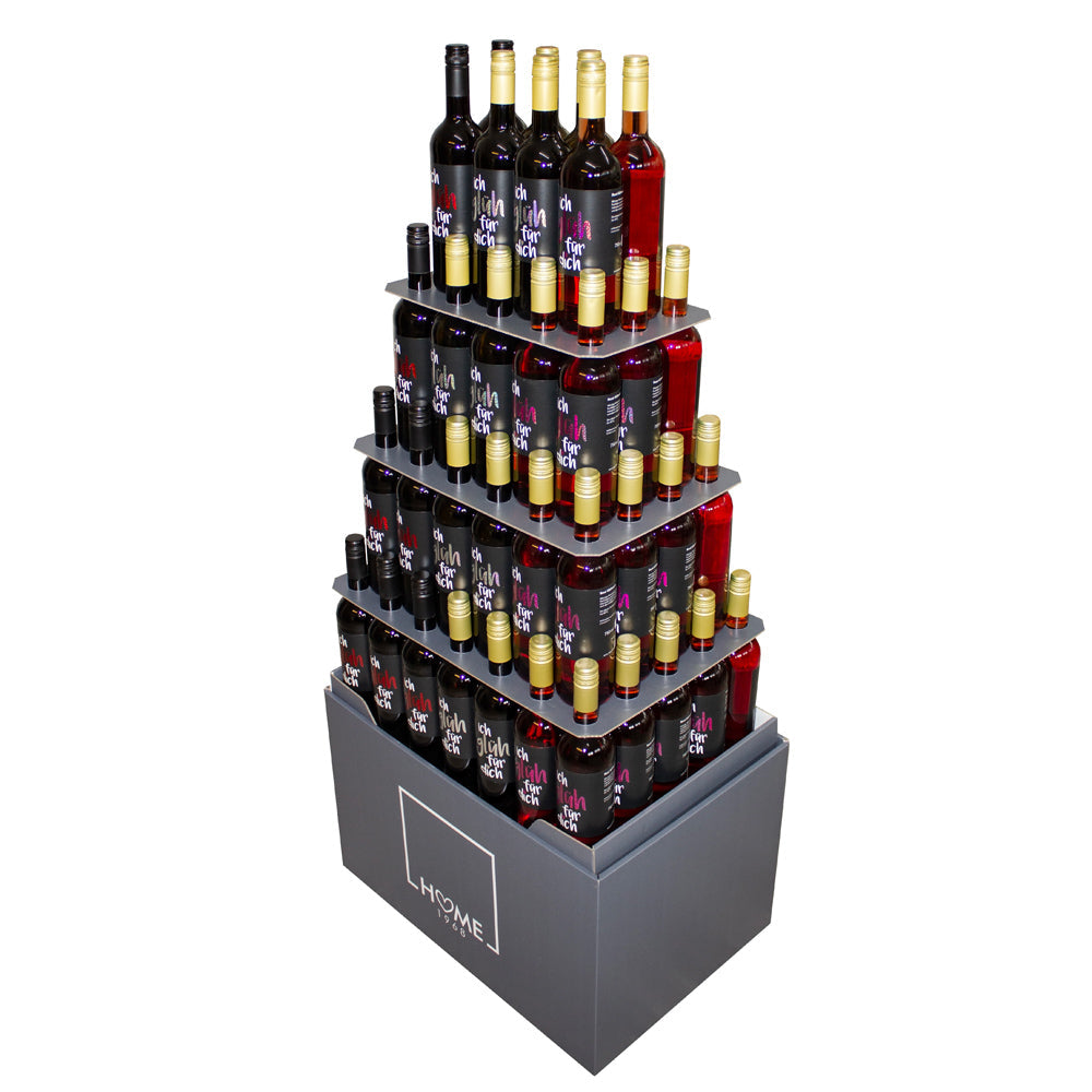 Flaschenpyramide Ich glüh für dich