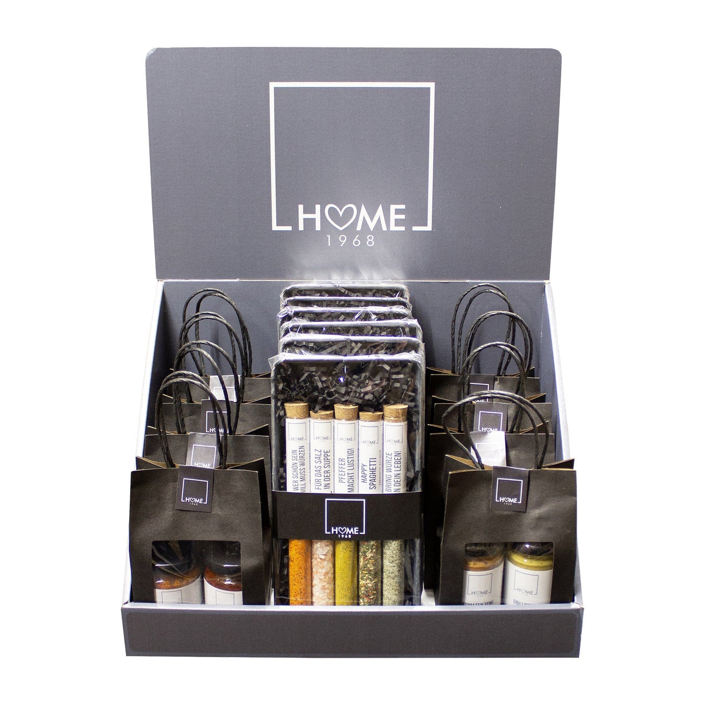 Tischdisplay Blech & Lecker trifft Eingetütet