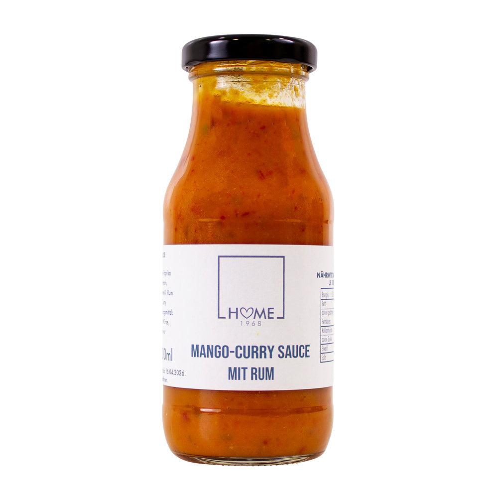 Mango-Curry Sauce mit Rum