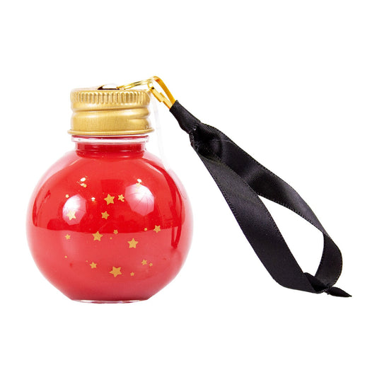 Christbaumkugel gefüllt mit Granatapfel Sahnelikör