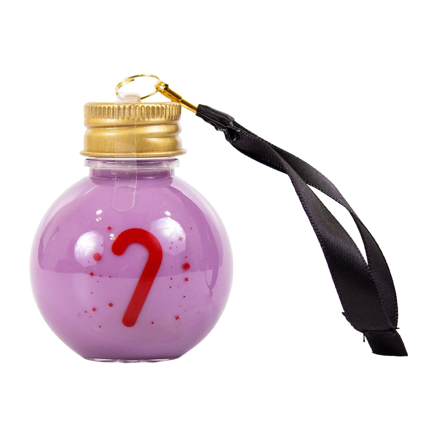 Christbaumkugel gefüllt mit Heidelbeer Sahnelikör