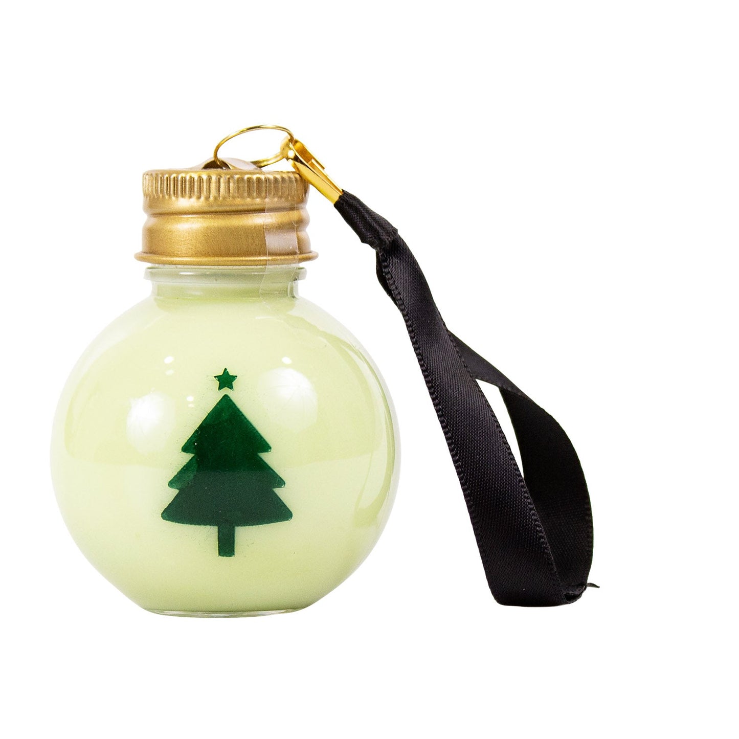 Christbaumkugel gefüllt mit Pistazien Sahnelikör