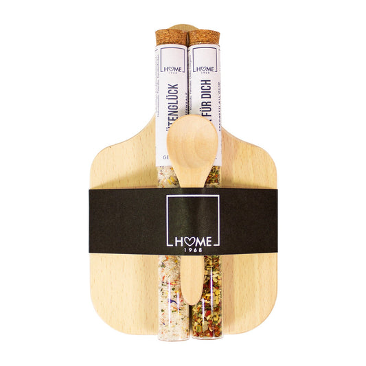 Präsent Holzbrett - Gewürze 2