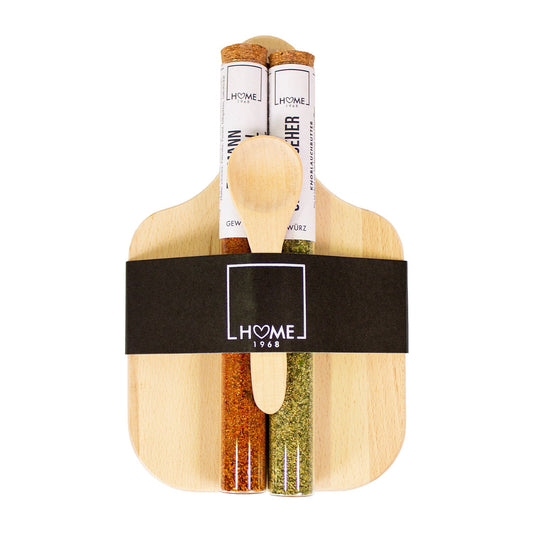 Präsent Holzbrett - Gewürze 4