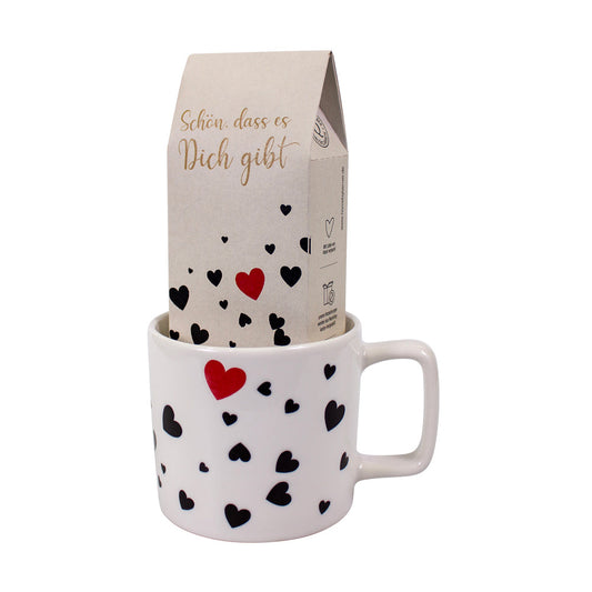 Tasse mit Teebox - Schön, dass es dich gibt