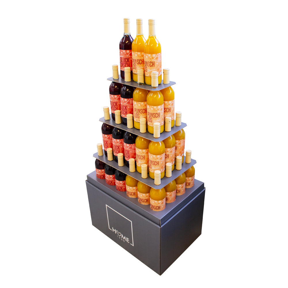 Flaschenpyramide Punsch alkoholfrei