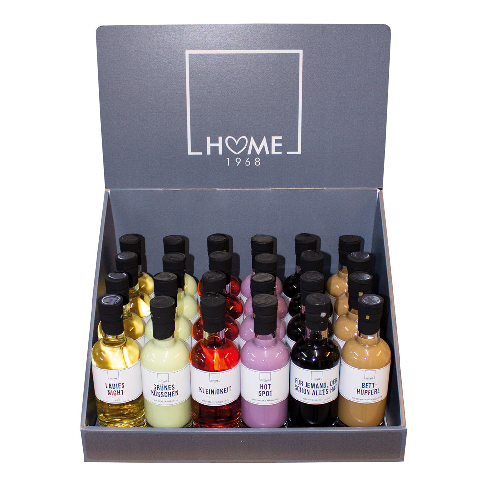 Tischdisplay Likör Auswahl