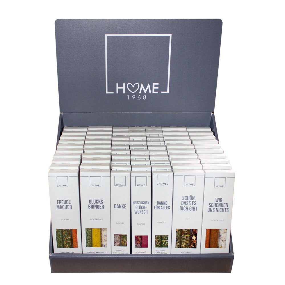 Tischdisplay Duo trifft Trio